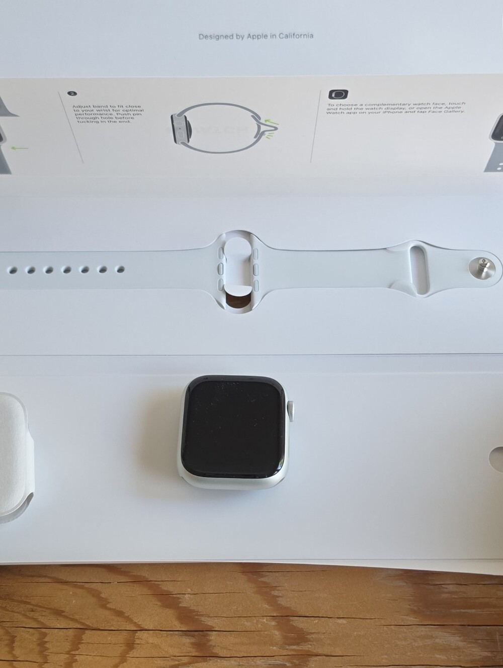Apple Silver Smartwatch with White Sport Band